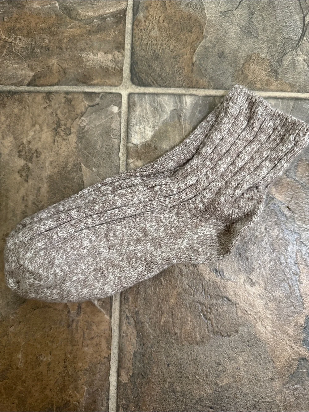 Ribbed Crew Socks Pack of 3 - Pink, Cream & Brown